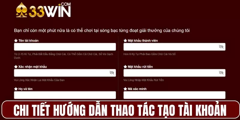 Chi tiết hướng dẫn thao tác tạo tài khoản tiện lợi