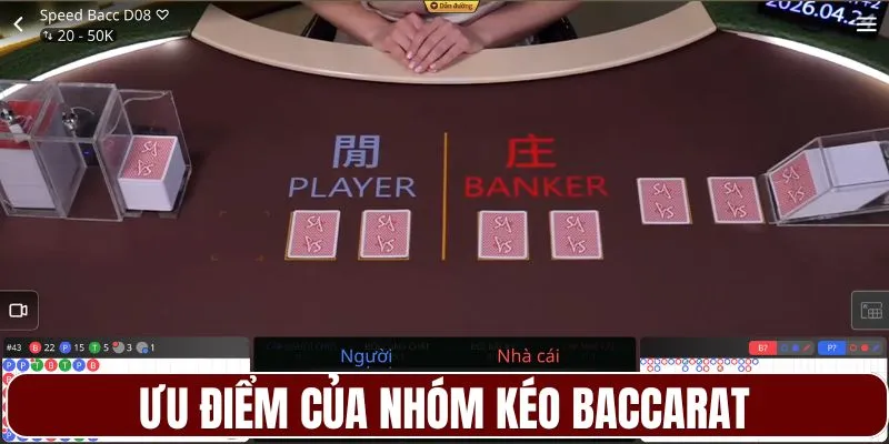 Ưu điểm của nhóm kéo Baccarat